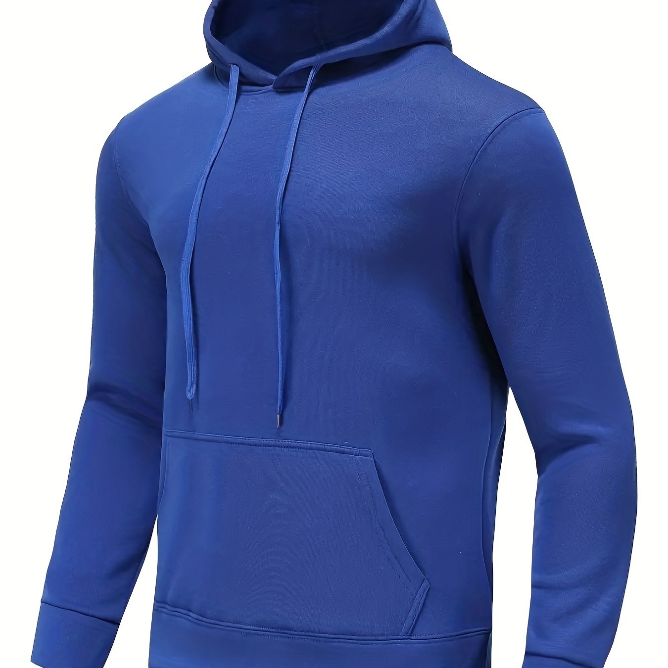 Men's Solid Color Hoodies, Casual Loose Fit Drawstring Hooded Sweatshirt With Pocket Best Sellers