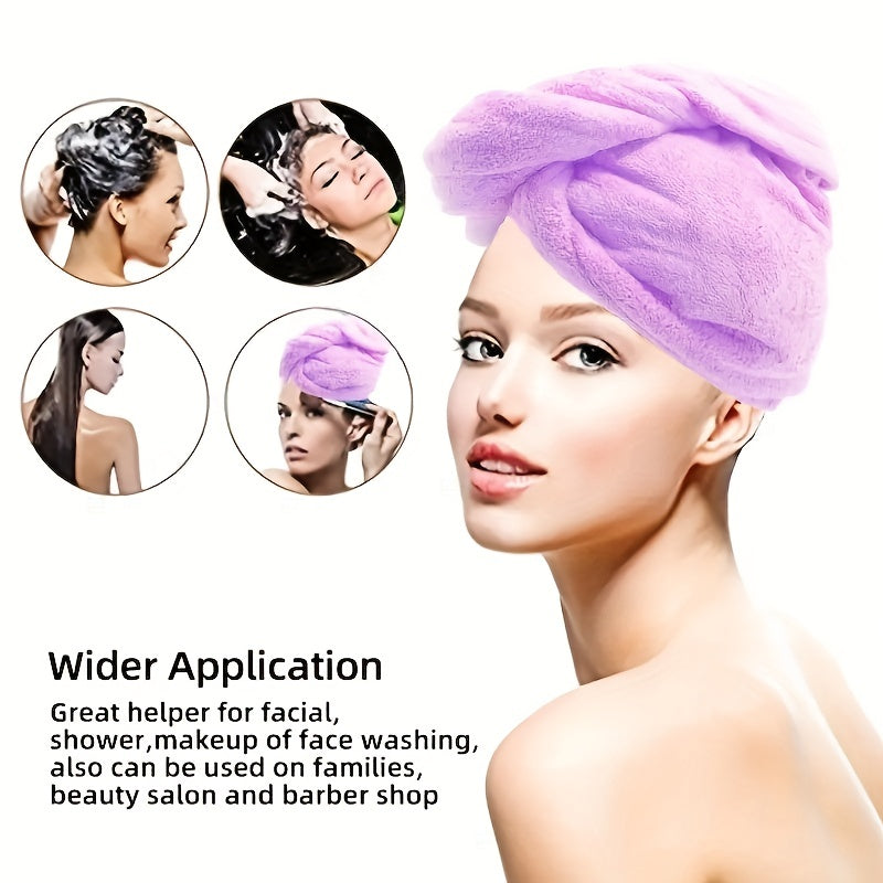 Microfiber Hair Towel Quick Drying Hair Wrap Towel Super Absorbent Hair Drying Cap Soft Headband