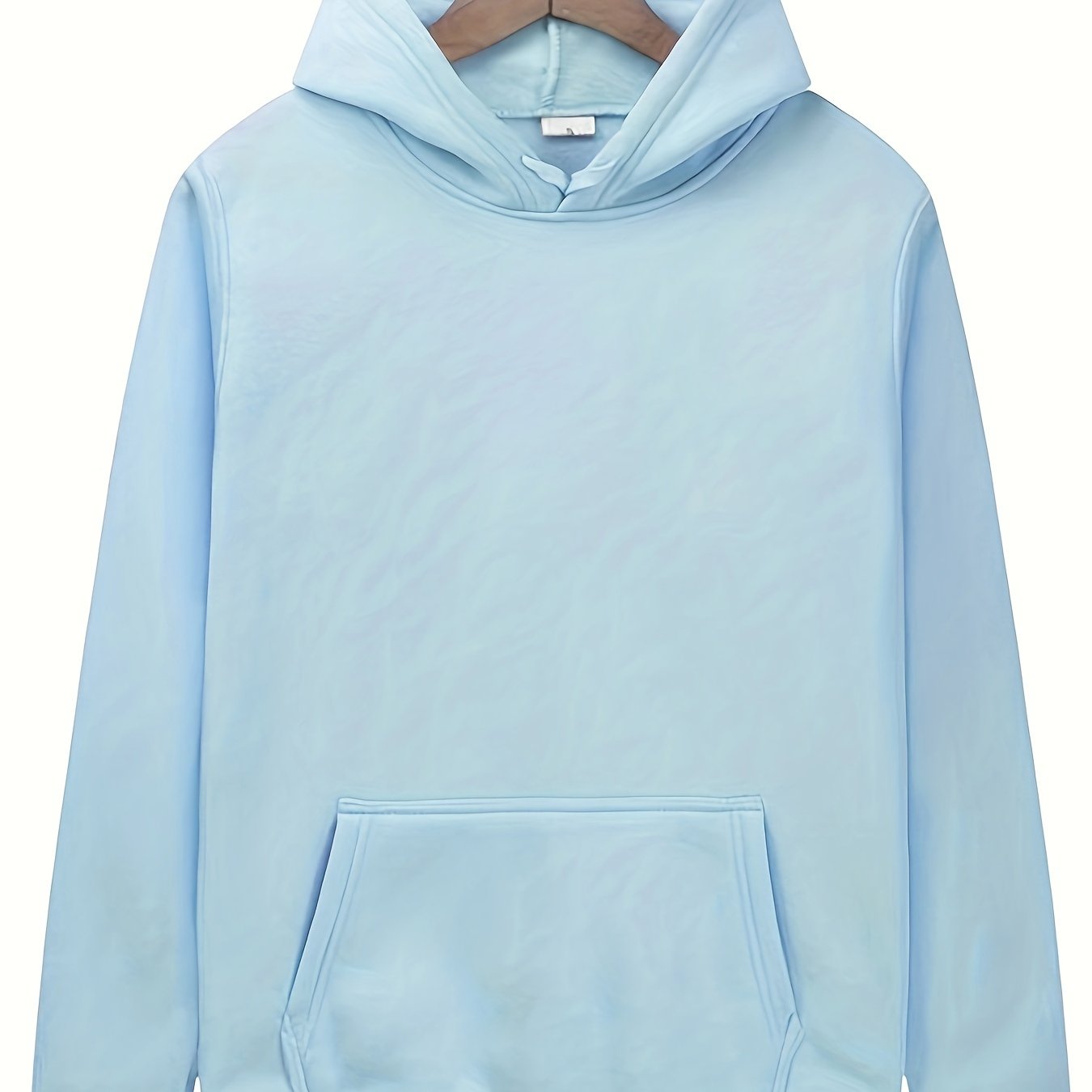 Men's Solid Color Hoodies, Casual Loose Fit Drawstring Hooded Sweatshirt With Pocket Best Sellers