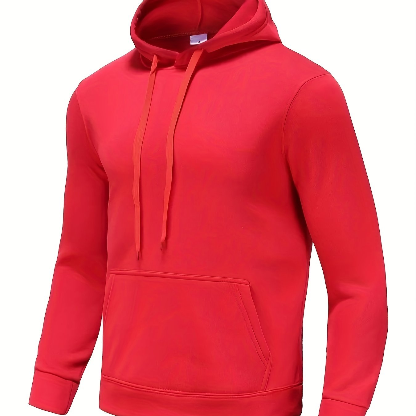 Men's Solid Color Hoodies, Casual Loose Fit Drawstring Hooded Sweatshirt With Pocket Best Sellers