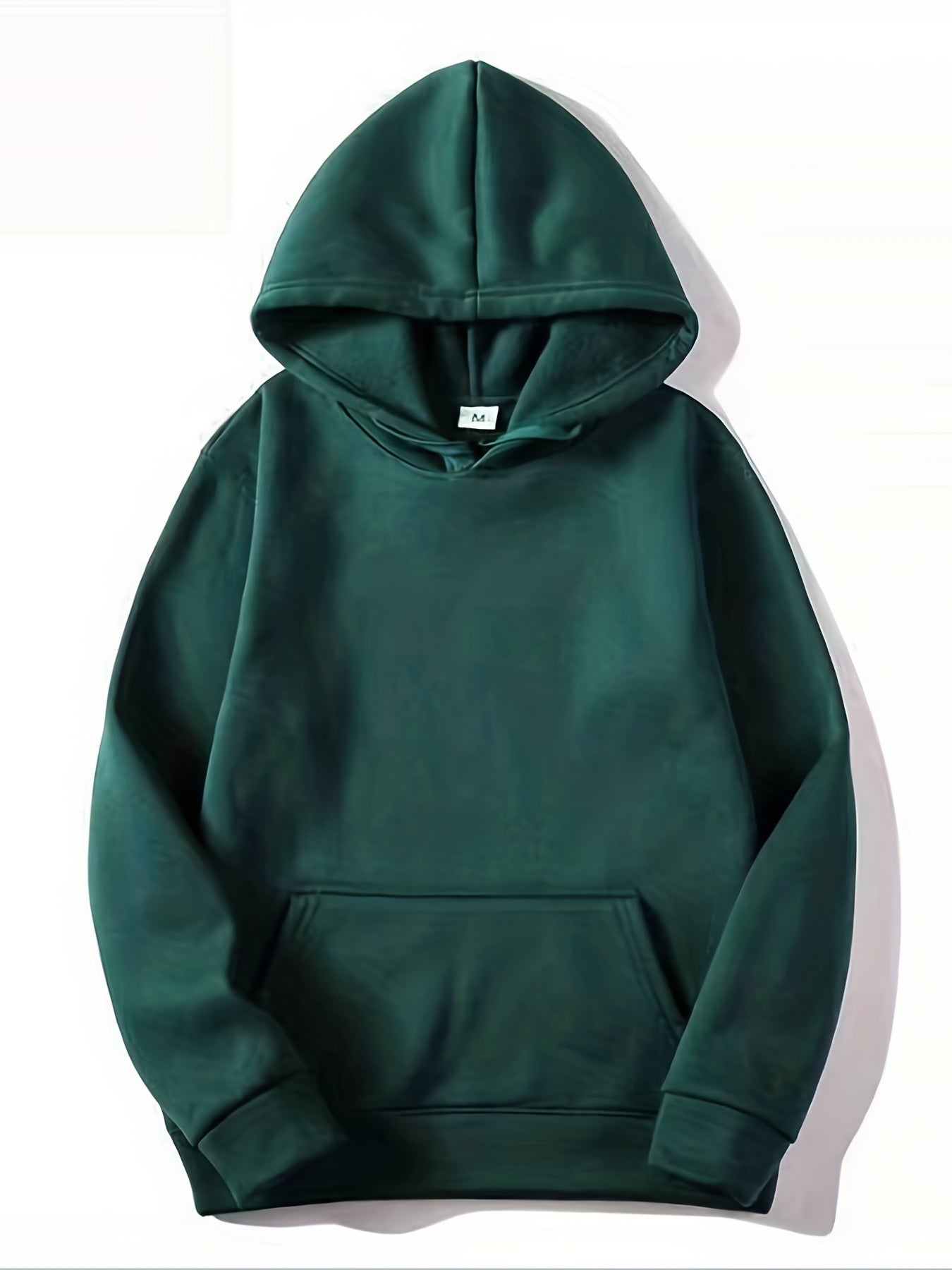 Men's Solid Color Hoodies, Casual Loose Fit Drawstring Hooded Sweatshirt With Pocket Best Sellers