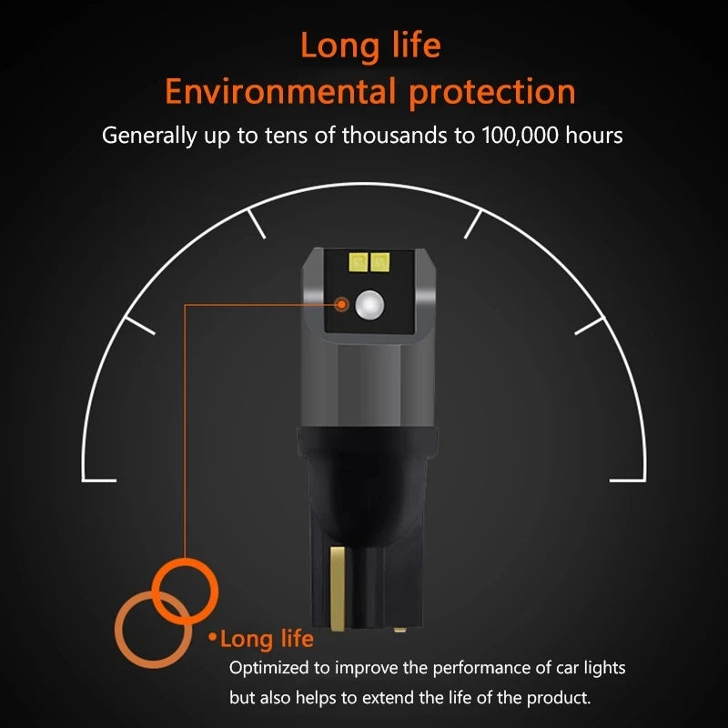 2/4pcs OSRAM T10 W5W LED Bulbs Signal Lamps 6000K White Turn Interior Reading Lights Auto Bulbs Plug&Play 12V LEDriving Advance