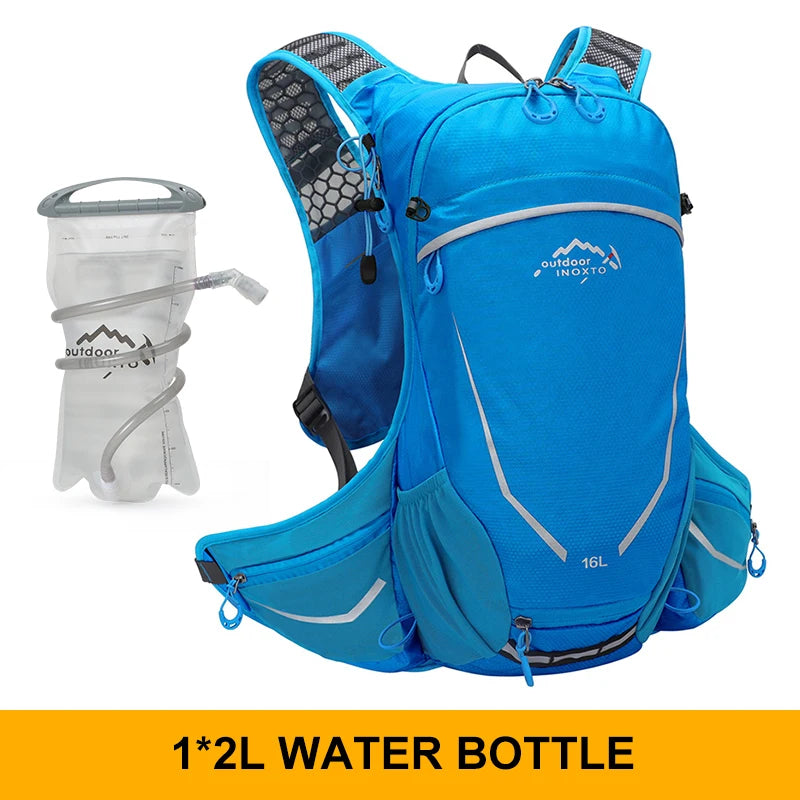 Outdoor sports ultra-light backpack 16L, running, hydrating, hiking, cycling, with 2L water bag