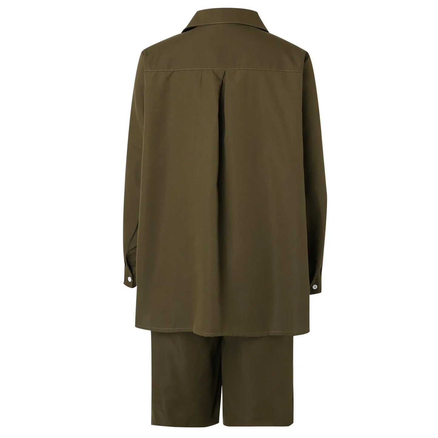 Elegant 2-Piece Sets For Women Womens Cardigan Shirt Top Summer Solid Color Casual Shorts Two Piece New In Matching Sets