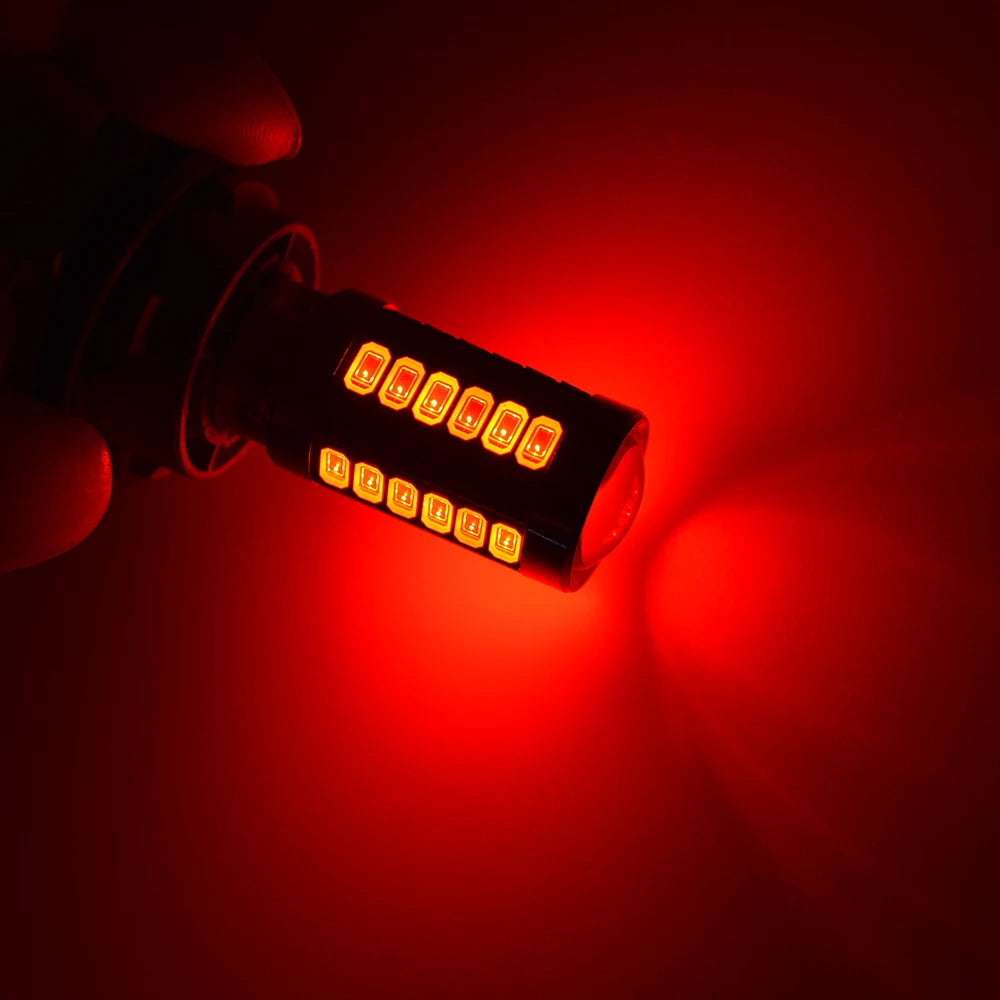 2X 1156 BA15S 1157 BAY15D 5630 Trunk License Plate Car Tail Brake Bulb Auto Signal Reverse Lamps Daytime Running Light White RED