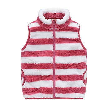 Spring Autumn Warm Children Vest Coat Baby Fleece Waistcoat Sleeveless Kids Outerwear Boys Girls Jacket 3-10 Year Child Clothing