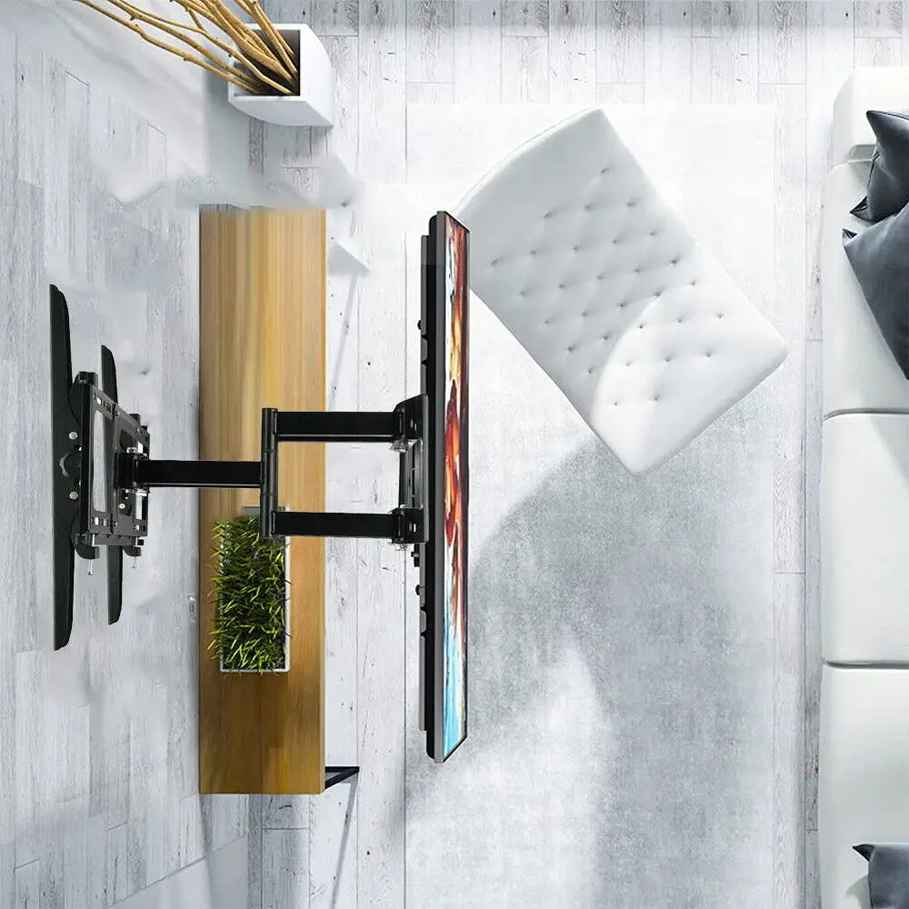 TV Wall Mount for 32-70in TV Floating TV Stand Swivel Tilt Horizontal Adjustment TV Wall Bracket Universal