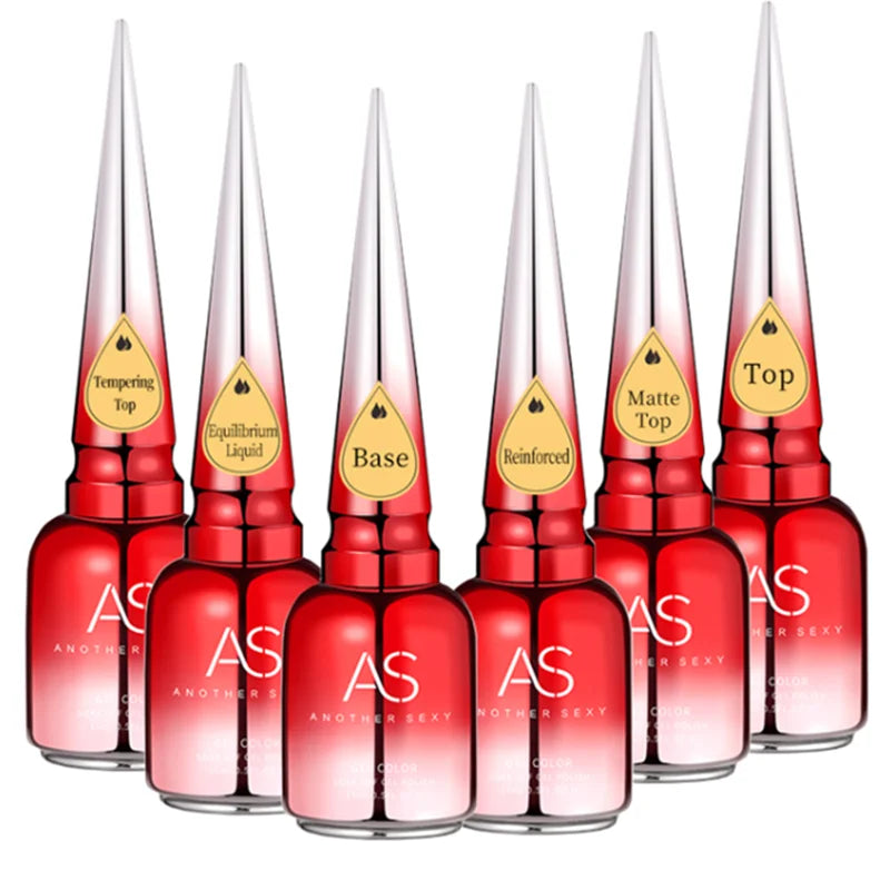 AS Solid Eggshell Gel Polish Semi Permanent Gel Nail Polish Lamp Varnish Soak Off UV Gel Nail Art Manicure Top Coat