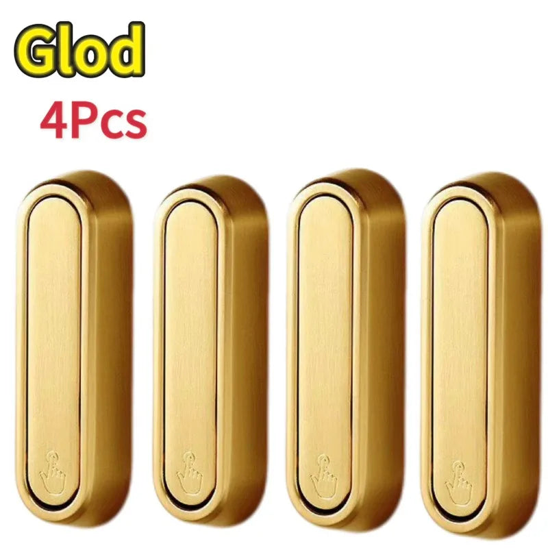 Folding Wall Hook Stainless Steel - Hidden Robe Towel Coat Hanger Matte Black 1-4pcs