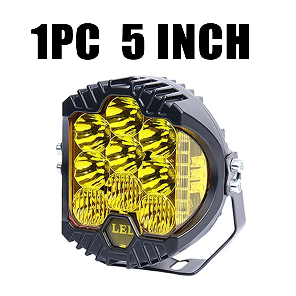 3'' 5'' 7'' Automobile LED Sport Work Lamps for Lada Offroad 4X4 vehicle Auxiliary Lights led 7 INCH Combo Driving Lamp Headlamp
