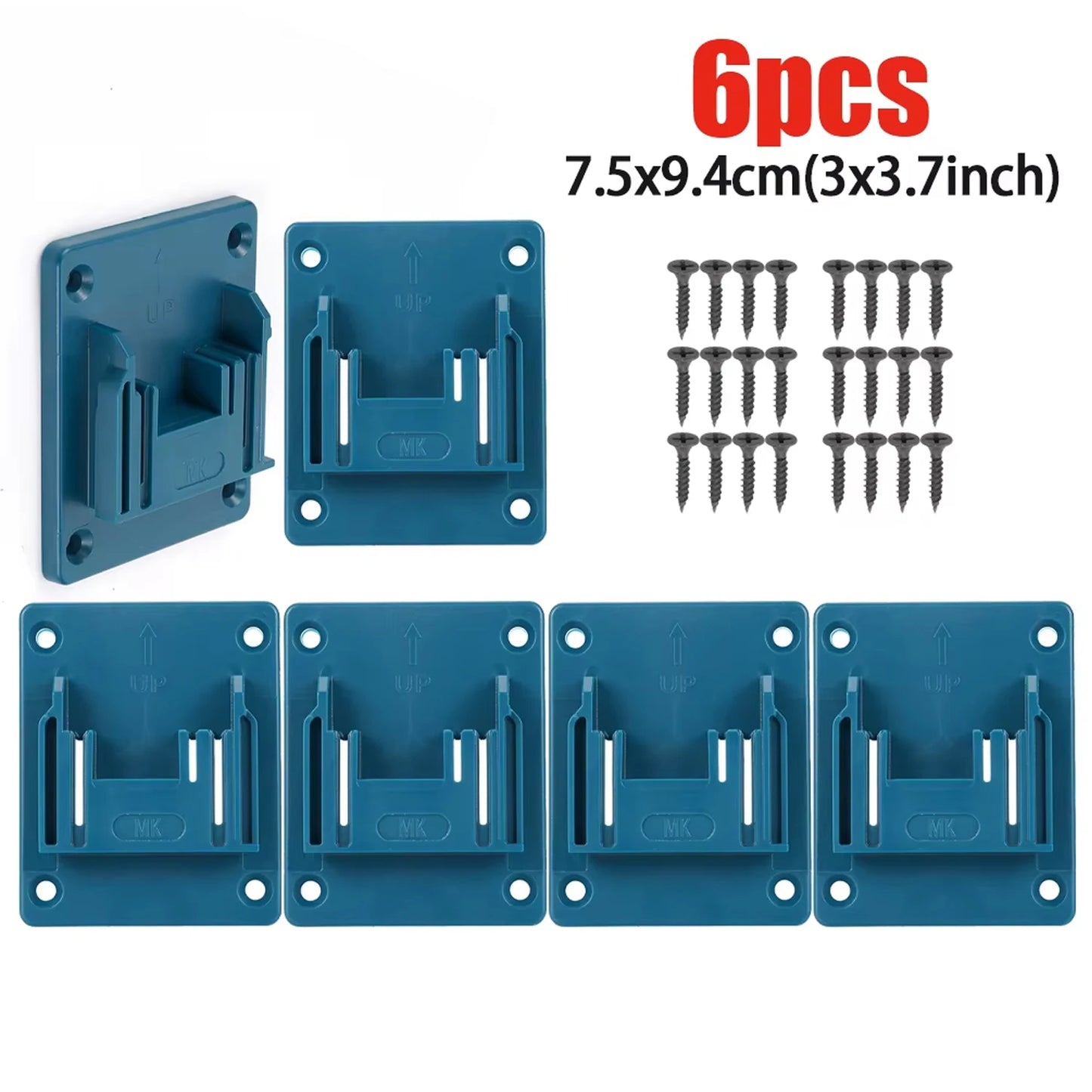 1/2/6pcs Wall Mount Electric Tool Holder for Bosch&Makita 18V Wall Power Mount Storage Battery Bracket Fixing Newest