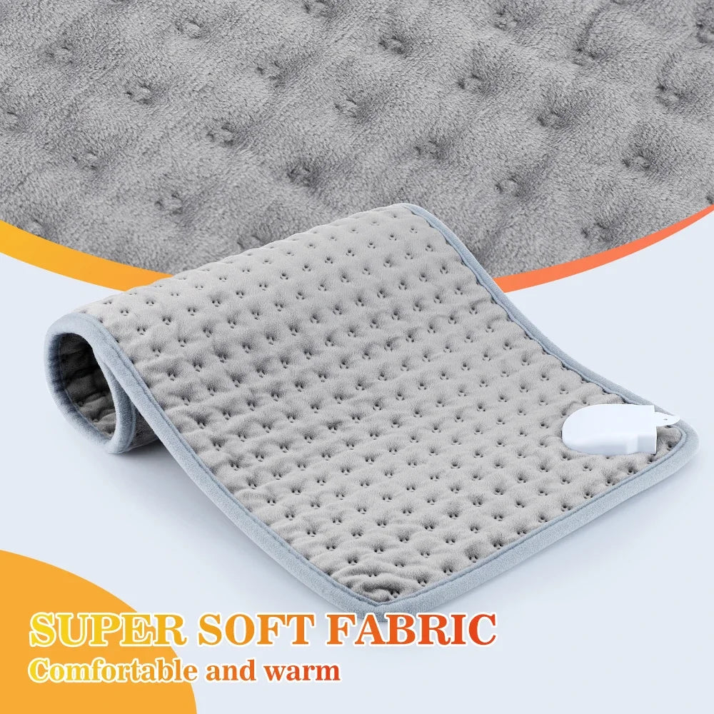 Electric Heating Blanket Thermal Pads Warmer 9 Levels Heated Mat Soft&Safe Winter Body Back Leg Warmer Pads Home Use 60*30cm
