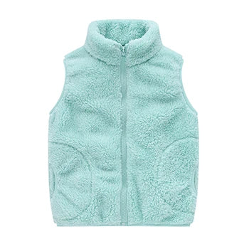 Spring Autumn Warm Children Vest Coat Baby Fleece Waistcoat Sleeveless Kids Outerwear Boys Girls Jacket 3-10 Year Child Clothing