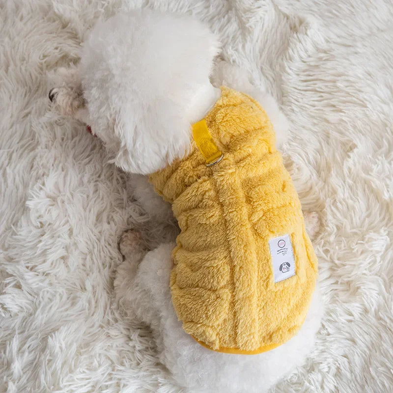 Fleece Warm Pet Coat Winter Dog Pullover for Small Medium Dogs Cat Clothes Puppy Vest Pet Cute Jacket Chihuahua Yorkies Costumes