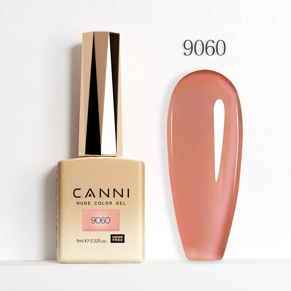 CANNI Jelly Pink Nail Gel Polish 9ml - HEMA Free Pastel Varnish Semi Permanent UV LED Top Coat