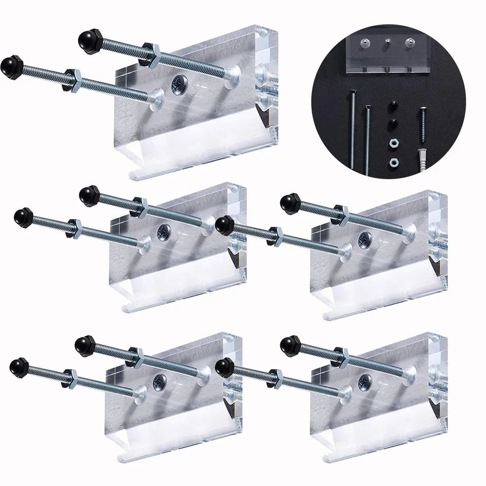 1-5pcs Skateboard Wall Mount Longboard Deck Hanger Display Stand Storage Holder Rack Indoor Floating Skateboard Storage