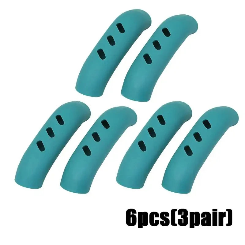 2/8Pcs Silicone Pan Handle Cover Heat Insulation Covers Pot Ear Clip Non-slip Steamer Casserole Pan Handle Holder Kitchen Tools