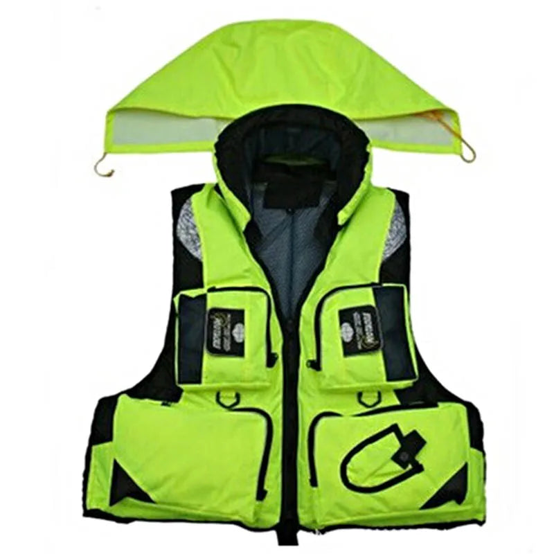 Outdoor Fishing Vest Life Safety Jacket Swimming Sailing Waistcoat Vest Quick Dry Breathable Material Fishing Vest