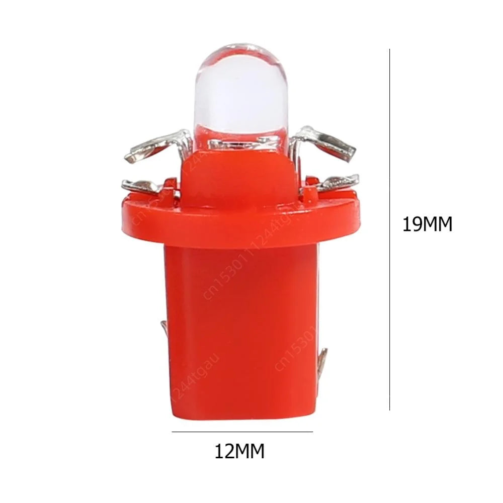 10-30Pcs T5 B8.5D Led Interior Lights Car Automobile Dashboard Instrument Cluster Bulbs White/Red/Blue Light Lamp