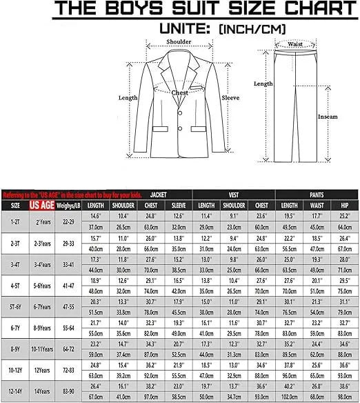 5 Pieces Children Jacket Vest Pants Bowtie Brooch Photograph Suit Boys Host Piano Dress Gentle Kids Easter Performance Costume