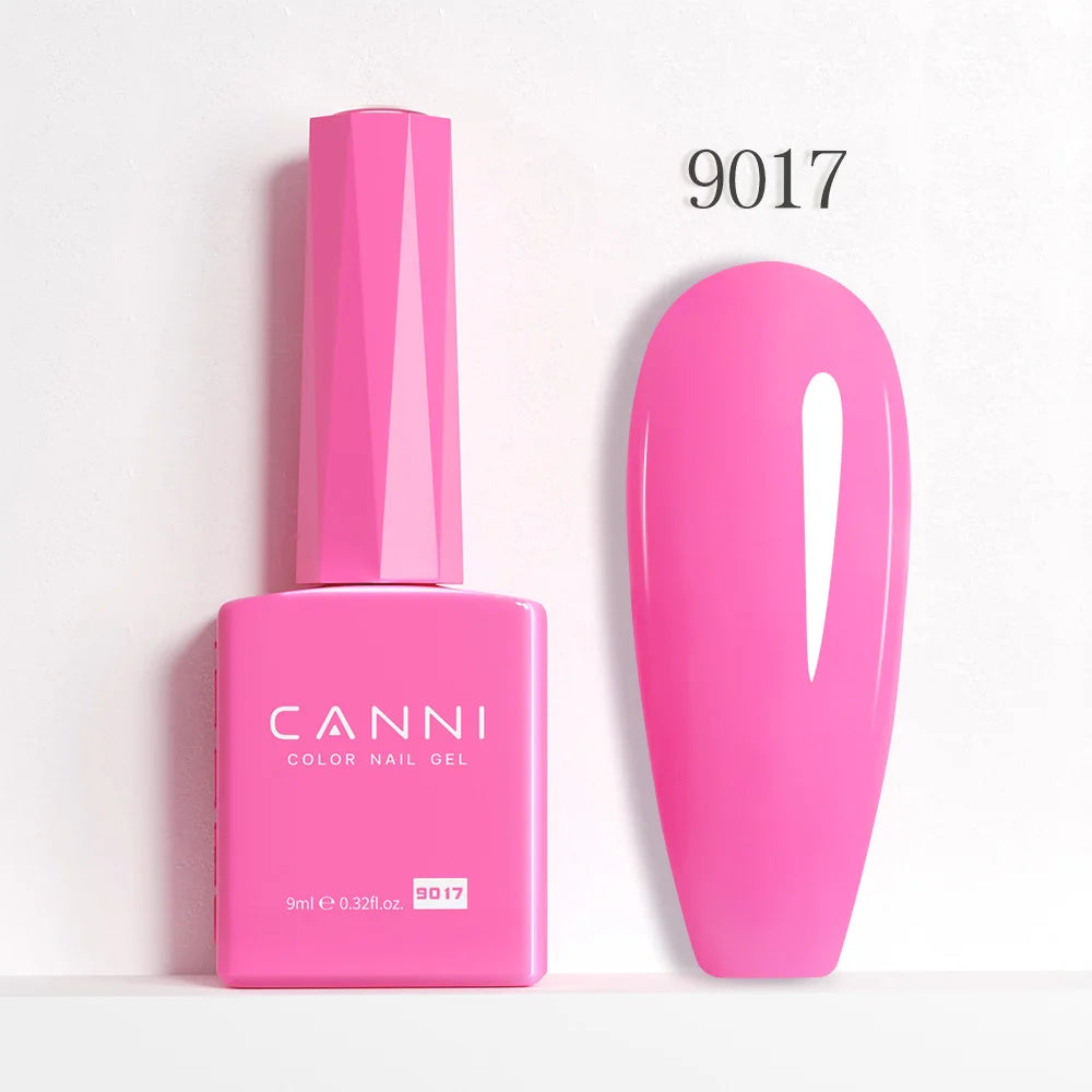 CANNI Jelly Pink Nail Gel Polish 9ml - HEMA Free Pastel Varnish Semi Permanent UV LED Top Coat