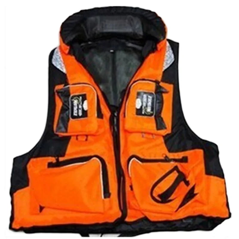 Outdoor Fishing Vest Life Safety Jacket Swimming Sailing Waistcoat Vest Quick Dry Breathable Material Fishing Vest
