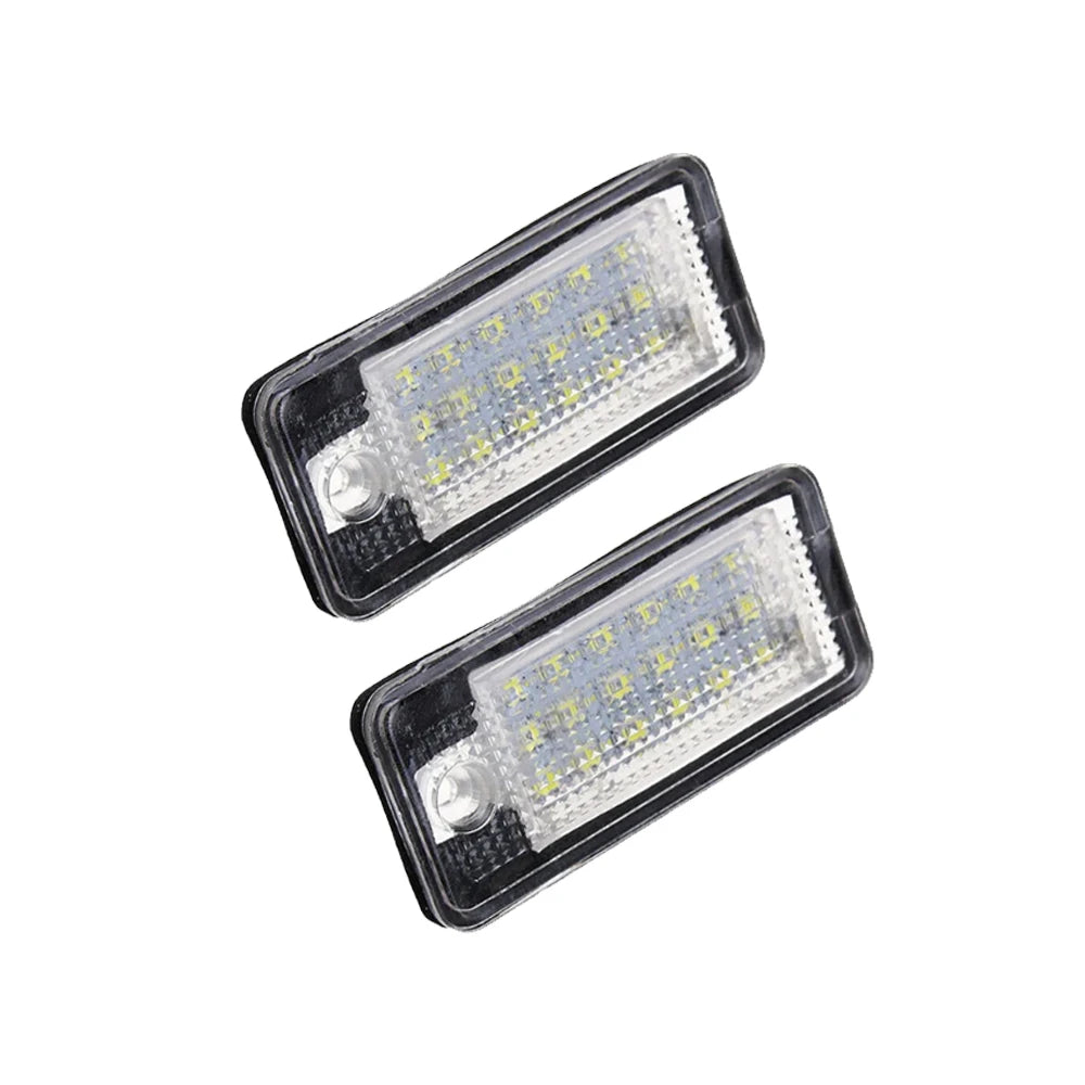 6000K White Error Free LED License Number Plate Light Lamps For Audi A4 B6 B7 Q7 4L A3 8P A6 C6 A5 8F A8 D3 D4 S3 S4 RS4 6 Bulb