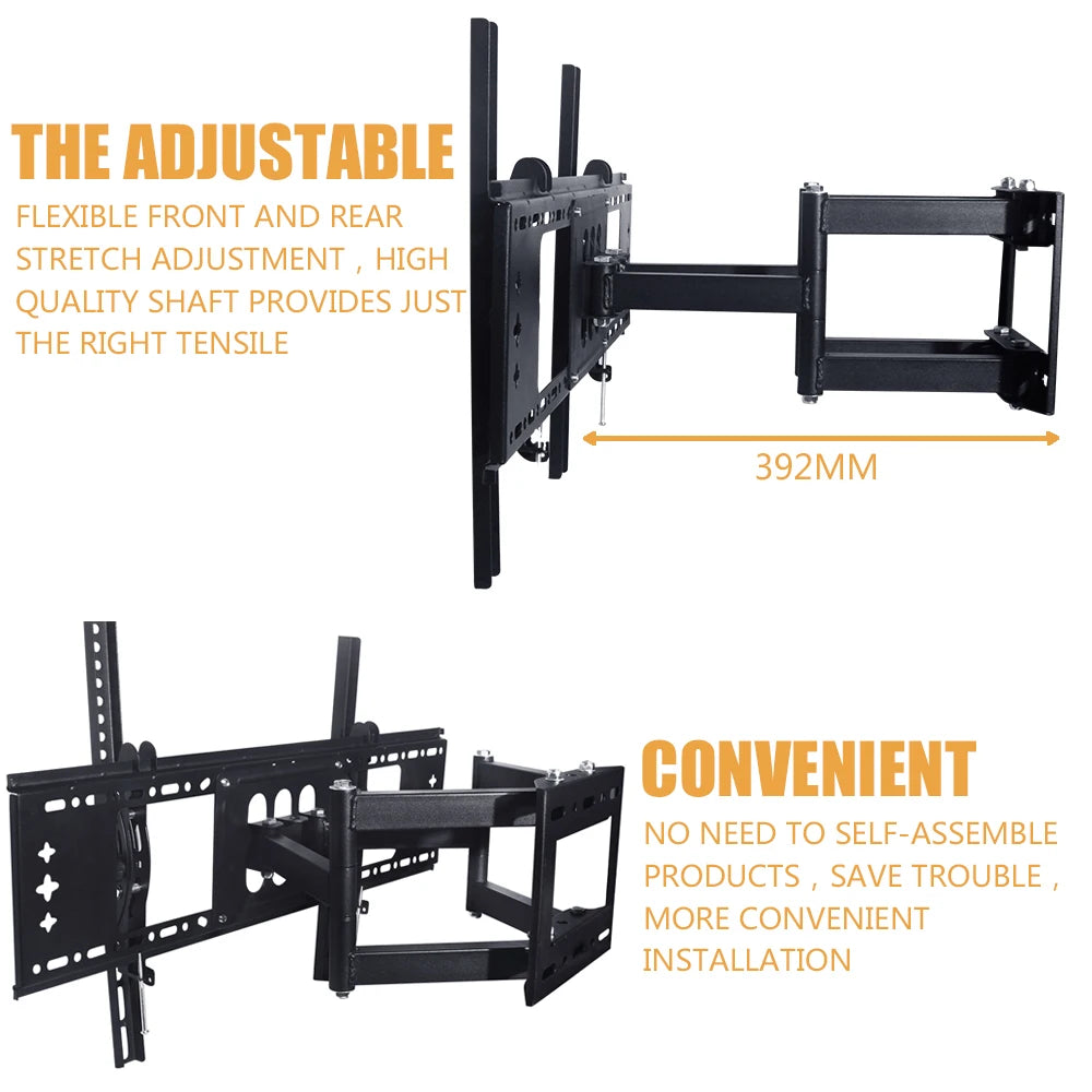 TV Wall Mount for 32-70in TV Floating TV Stand Swivel Tilt Horizontal Adjustment TV Wall Bracket Universal