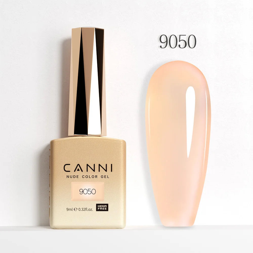 CANNI Jelly Pink Nail Gel Polish 9ml - HEMA Free Pastel Varnish Semi Permanent UV LED Top Coat