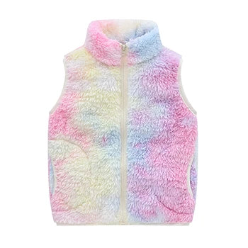 Spring Autumn Warm Children Vest Coat Baby Fleece Waistcoat Sleeveless Kids Outerwear Boys Girls Jacket 3-10 Year Child Clothing