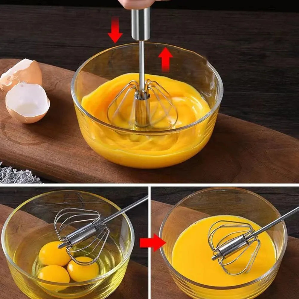 Semi Automatic Egg Beater Rotating Cream Egg Mixer Household Manual Egg Beater Baking Tool Kitchen Tools
