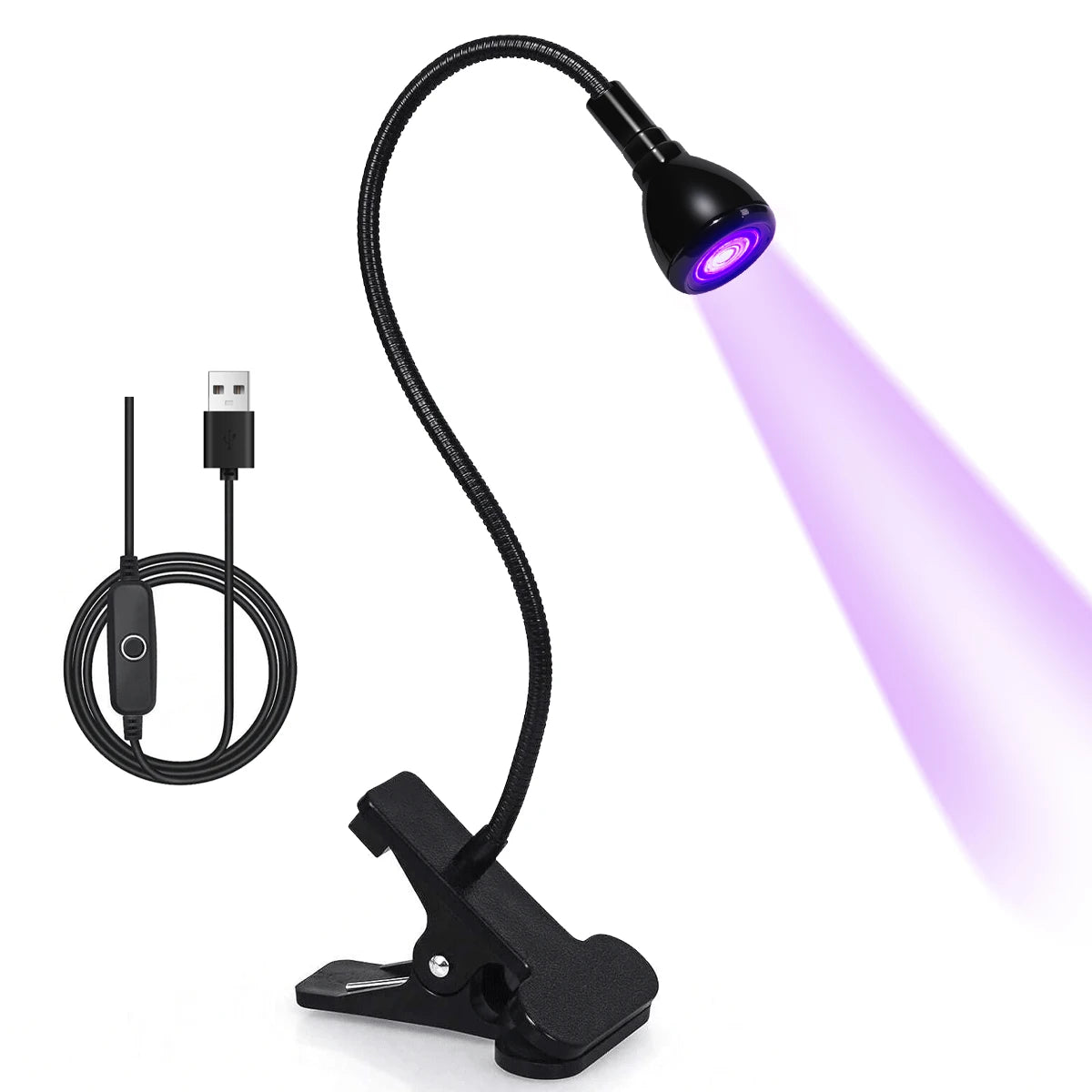 LINMANDA UV Nail Polish Curing Lamps Gel UV Gooseneck Nail Lamp Professional Nail Dryer for Gel Polish Curing Nail Tips Art Tool