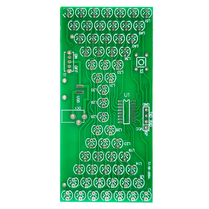 5V Electronic Hourglass DIY Kit Funny Electric Production Kits Precise With LED Lamps Double Layer PCB Board 84*40mm