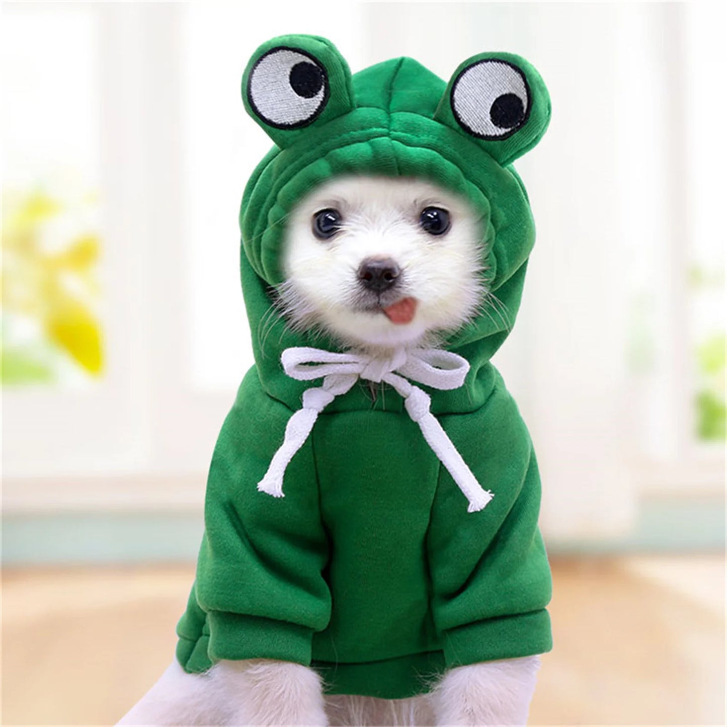 1pc New Dog Hoodie Clothes Cute Design Sweater Coat Carrot  Frog Shape Warm Fleece Outdoor Pet Outfit Outerwear for Dogs Puppy