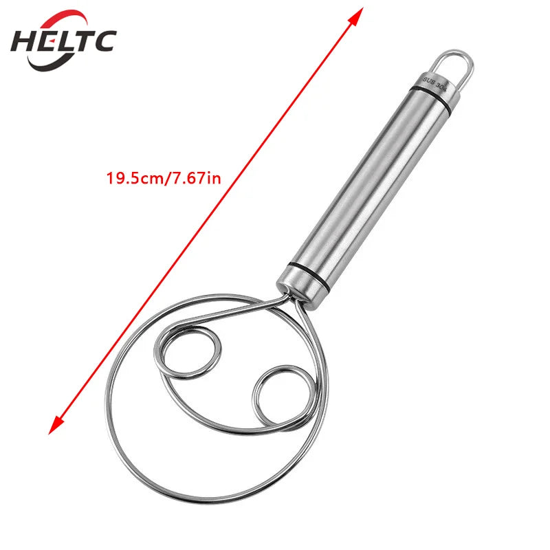 1Pc Eggs Cream Mixing Rods Double Holes Flour Cake Stirrer Whisk For Dough Bread Smooth Tools Coil Mixer Kitchen Tools
