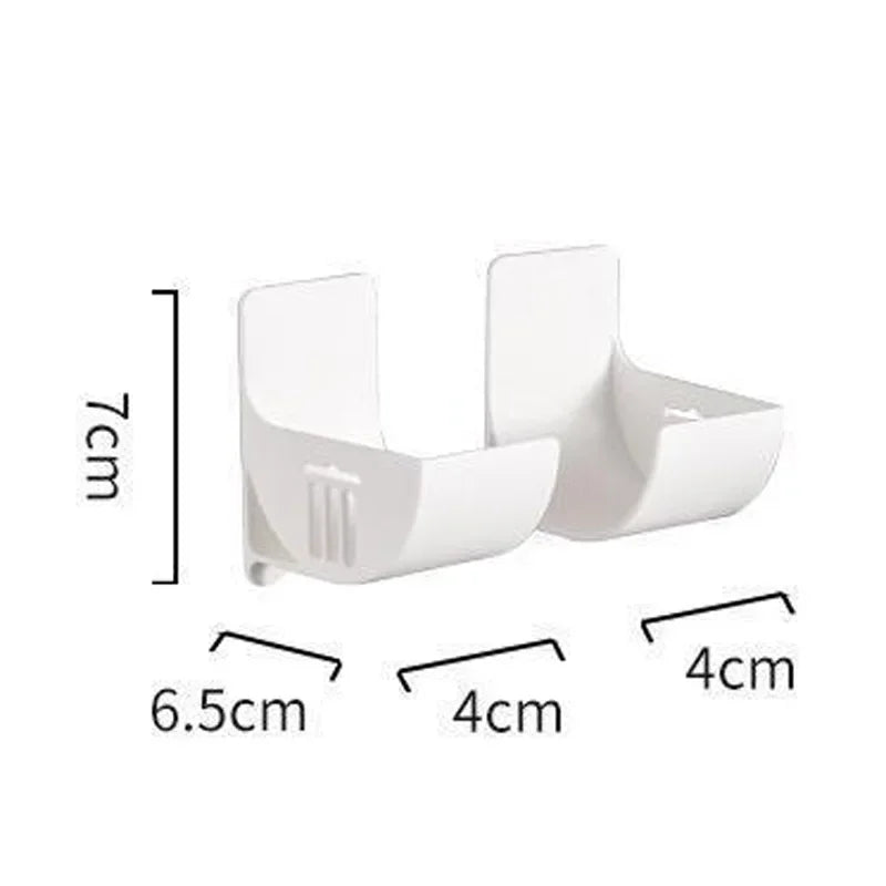 4/2pcs Kitchen Bath Wall Mount Plastic Poly Trash Waste Bag Roll Holder Dispenser Freshness Film Roll Storage Rack for Closet