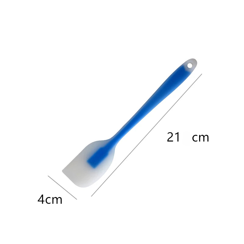 Baking Tools Spatula Integrated High Temperature Cake Cream Silicone Spatula Translucent Head Spatula Baking Tools Kitchen Tools