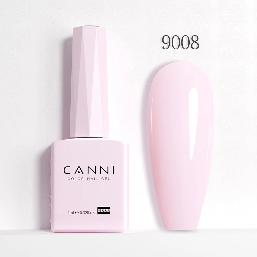 CANNI Jelly Pink Nail Gel Polish 9ml - HEMA Free Pastel Varnish Semi Permanent UV LED Top Coat