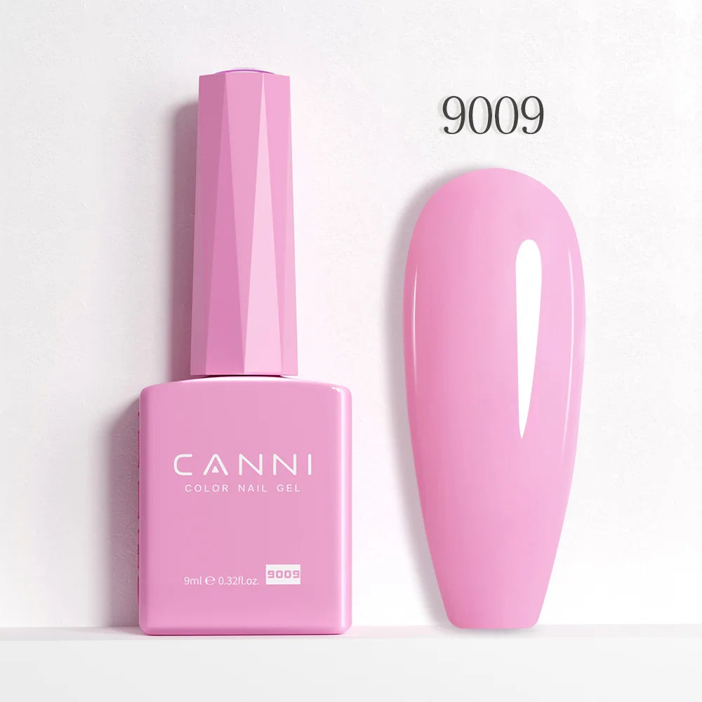 CANNI Jelly Pink Nail Gel Polish 9ml - HEMA Free Pastel Varnish Semi Permanent UV LED Top Coat