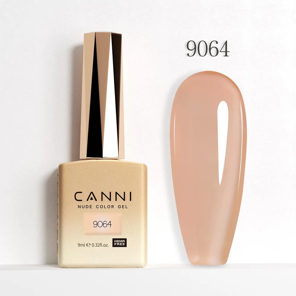CANNI Jelly Pink Nail Gel Polish 9ml - HEMA Free Pastel Varnish Semi Permanent UV LED Top Coat