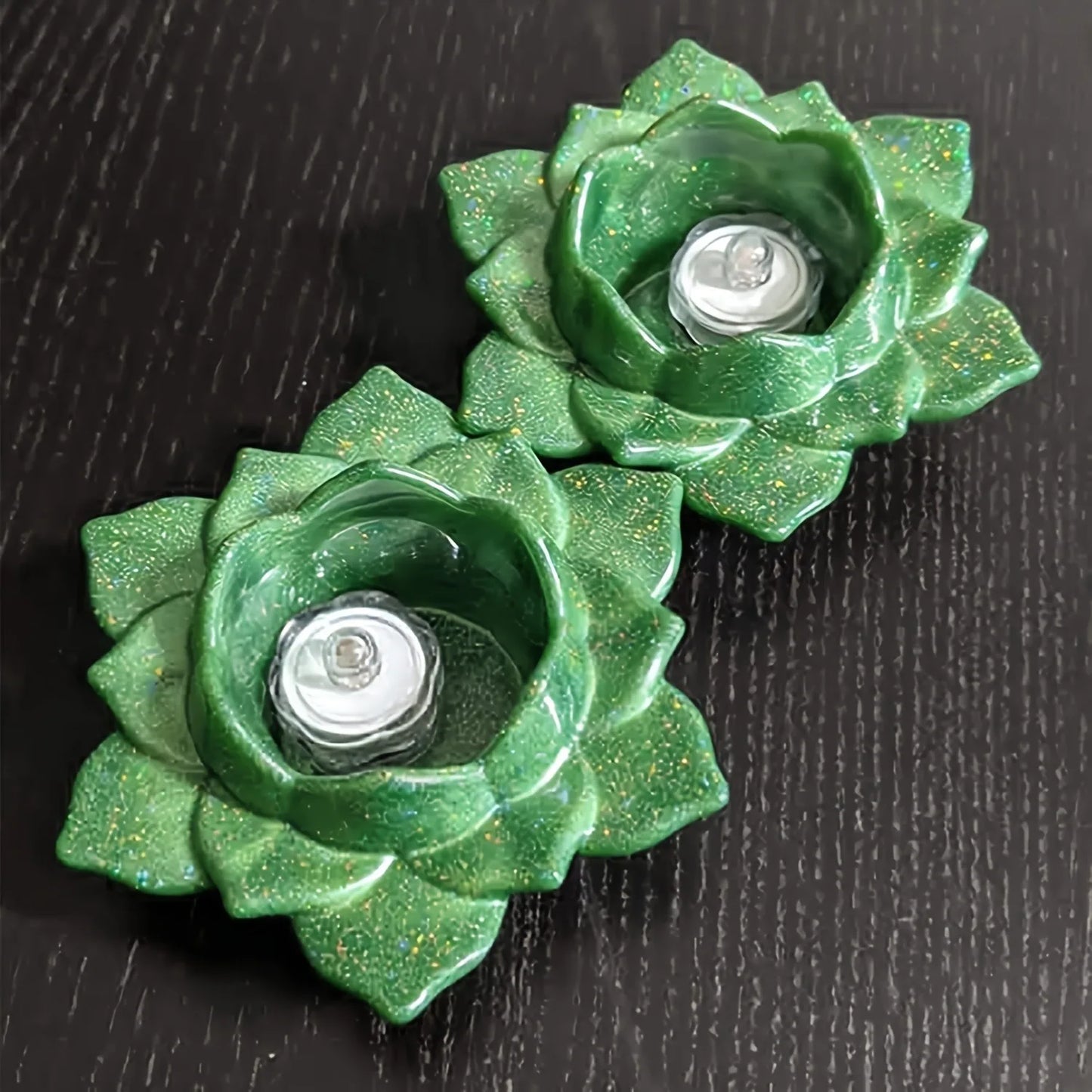 Candles Holders Resin Mold, Flower Candlestick Epoxy Casting Silicone Molds For DIY Jewelry Box,Candy Box Home Table Decoration