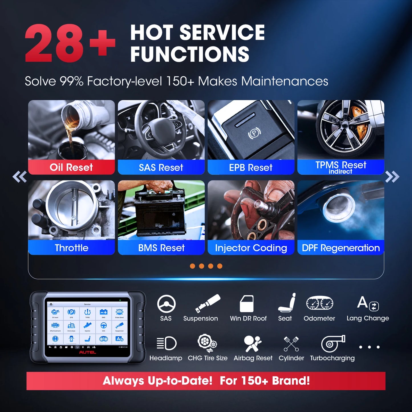 Autel MaxiCOM MK808S Scanner Automotive Car Diagnostic Tool Bidirectional Diagnostic OBD2 Scan Tool All System Diagnose