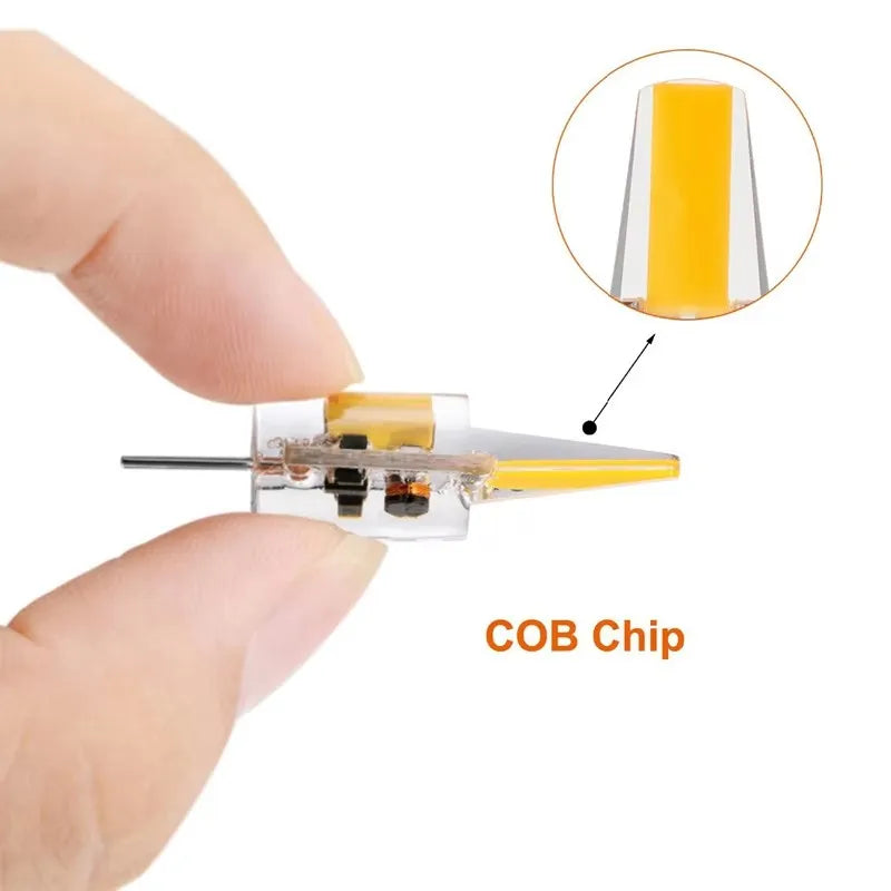 Dimmable G4 G9 E14 LED Bulb COB Replace Halogen Lamps Bulb AC DC 12V 220V Candle Light For Crystal Chandelier Spotlight Lighting