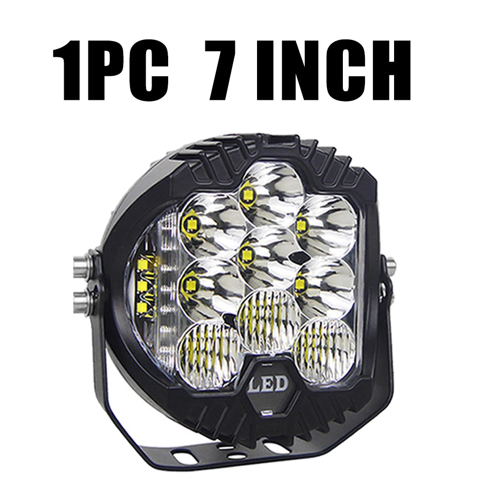 3'' 5'' 7'' Automobile LED Sport Work Lamps for Lada Offroad 4X4 vehicle Auxiliary Lights led 7 INCH Combo Driving Lamp Headlamp