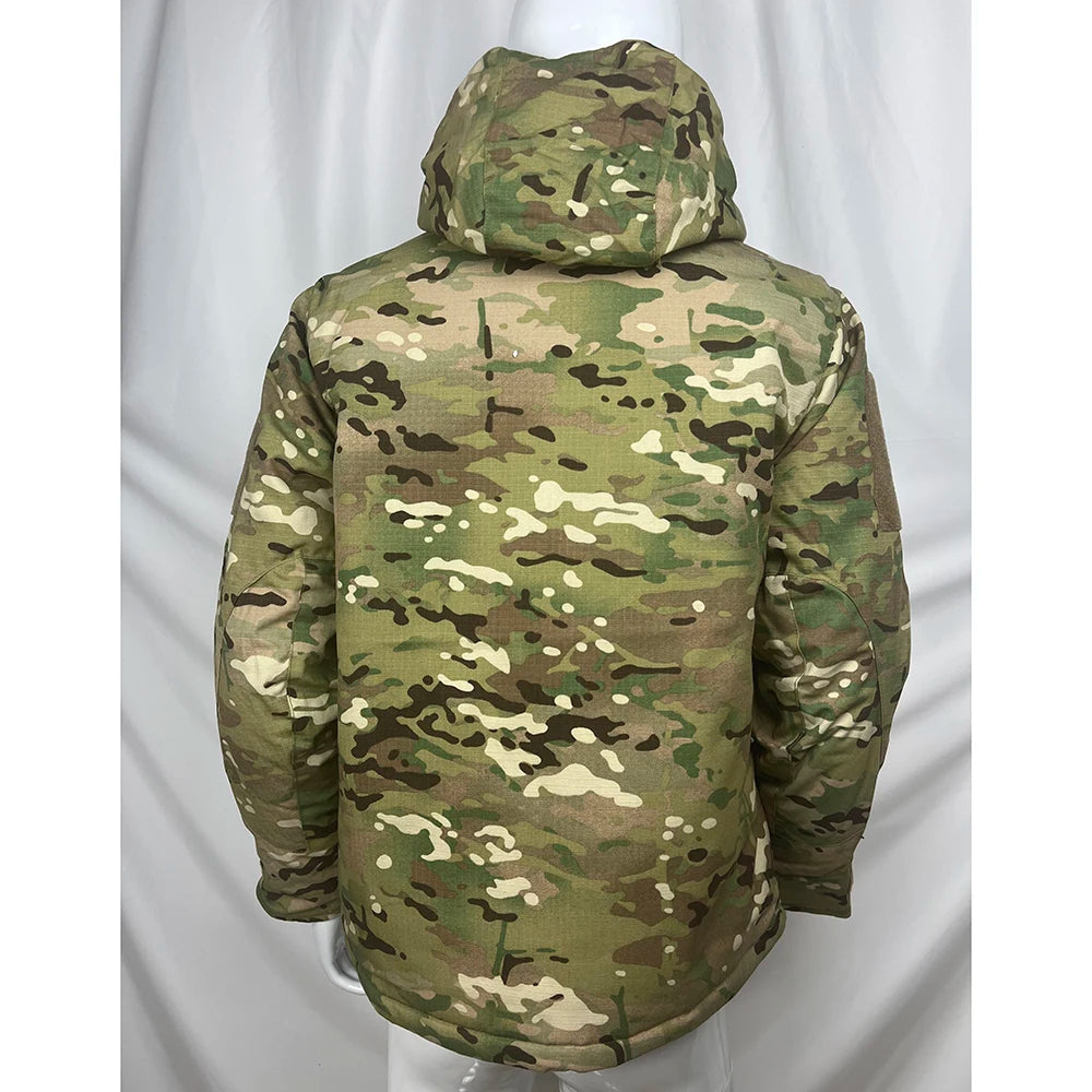 Outdoor Thickened Heat Reflective Cotton Clothes Men Tactical Hunting Camouflage Winter Warmth Windproof Cold Resistant Coat