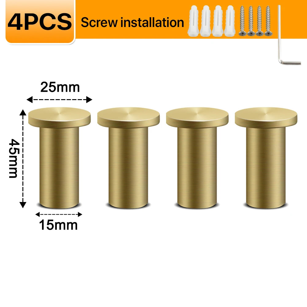 4pcs Robe Hook Bathroom Towel/Coat Hook Wall Mounted Door Hooks Heavy Duty 304 Stainless Steel Matte Black Bathroom Accessories