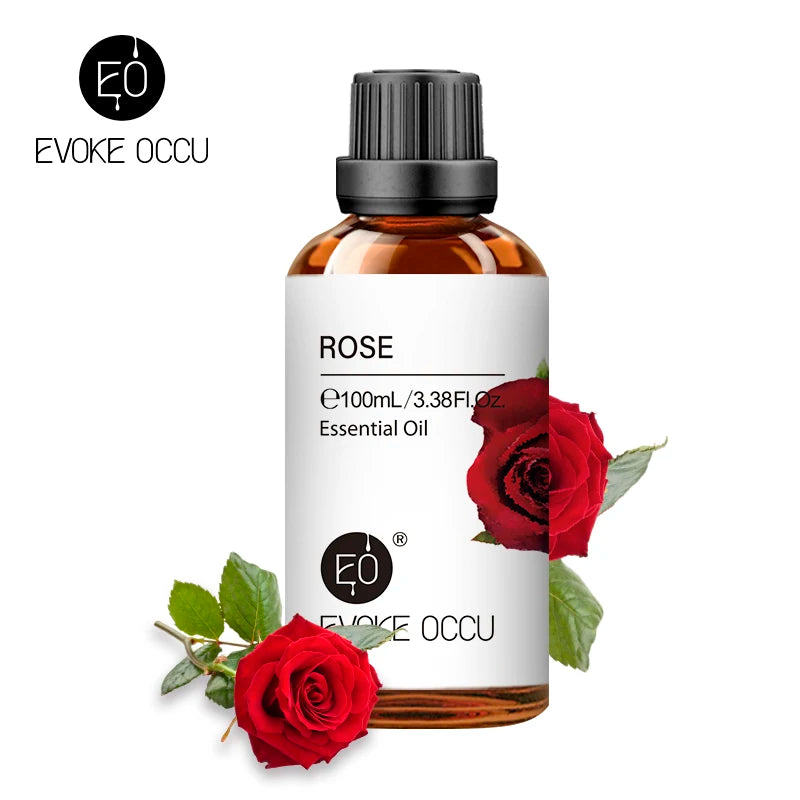 EVOKE OCCU 100ML Essential Oils - Lavender Vanilla Eucalyptus Jasmine Rose Mint for Diffuser Humidifier Candle