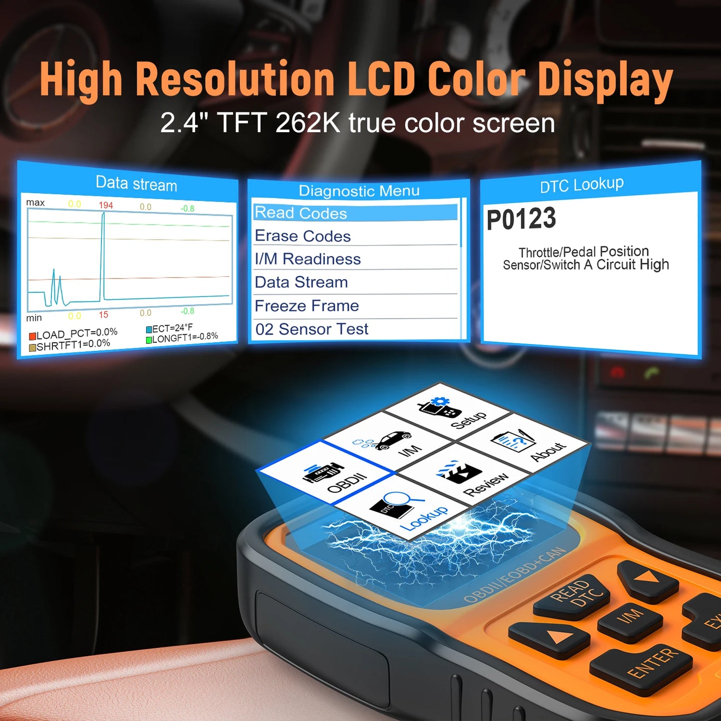 Autophix OM126P Professional OBD2 Scanner - Car Code Reader EOBD JOBD Diagnostic Tool 2025