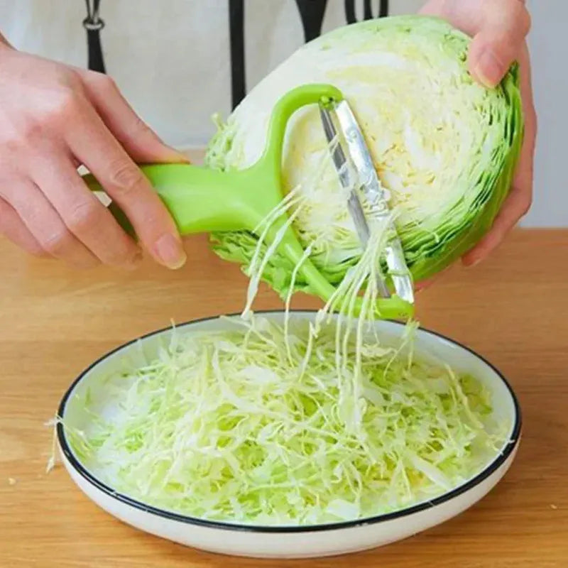 Stainless Steel Vegetable Peeler - Wide Mouth Cabbage Grater Potato Slicer Kitchen Tool