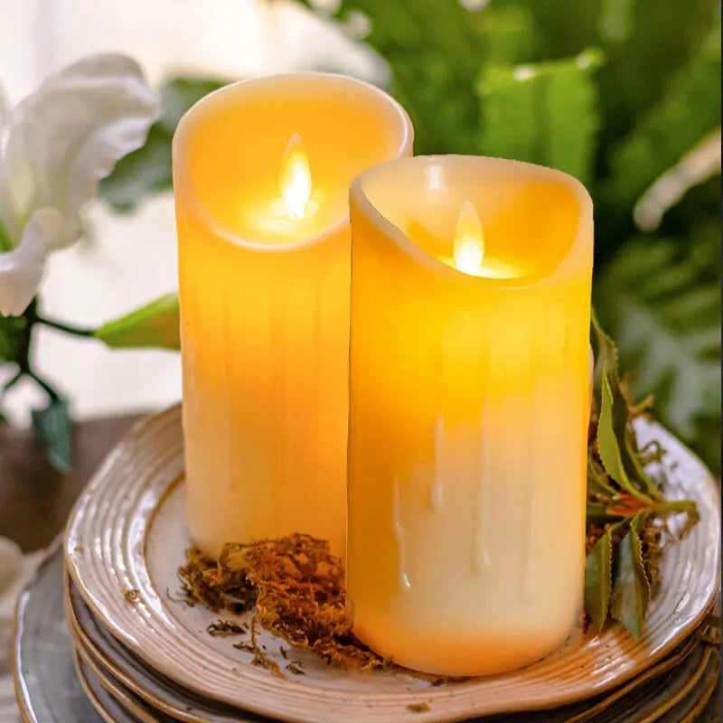 1 Pc Electronic Candle Lights Simulation Of Plastic Candles Wedding Party Birthday Decorations Family Ornaments Decorations